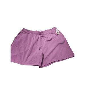 BP. Comfort Fleece Oversized Shorts Purple Size 3XL